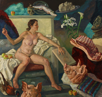 Sibyl; oil on canvas, 200 x 215 cm, 2012