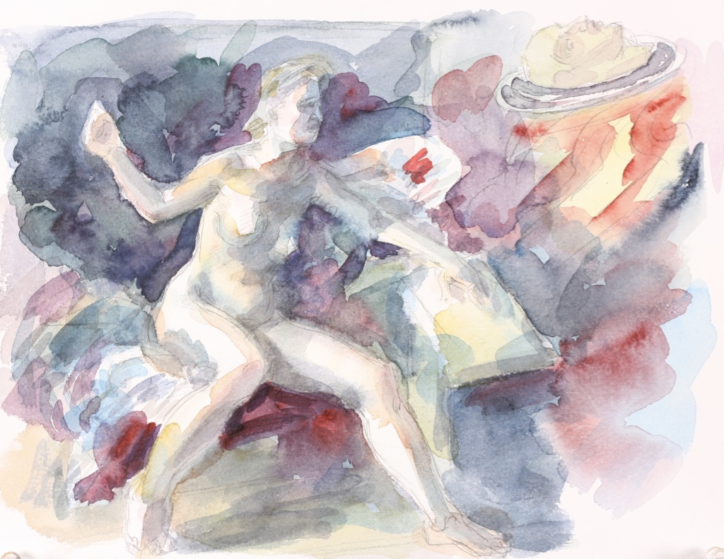 Sibyl; watercolor, 26 x 33 cm, 2012
