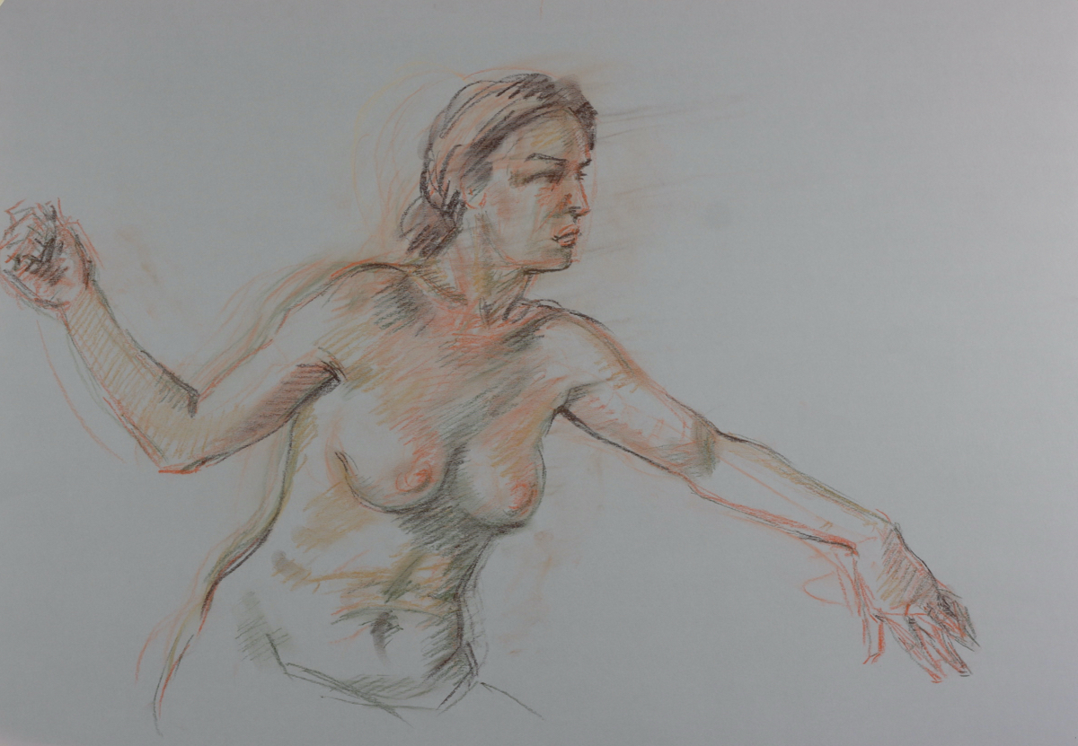 Siblyl; chalk on paper, 70 x 100 cm, 2012