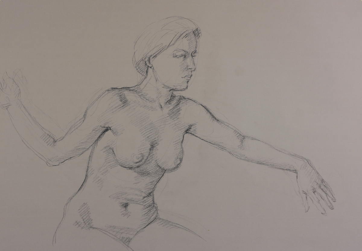 Siblyl; charcoal on paper, 70 x 100 cm, 2012