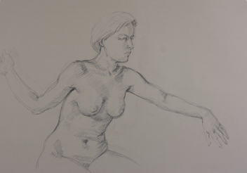 Siblyl; charcoal on paper, 70 x 100 cm, 2012