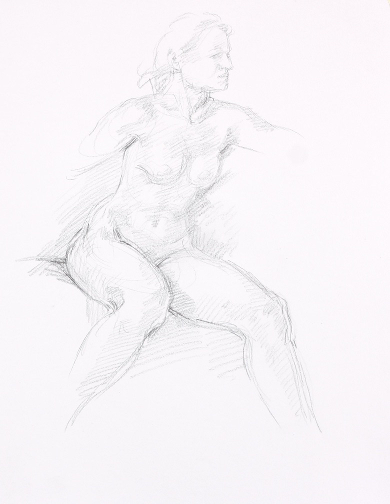 Sibyl; graphite on paper, 32 x 25 cm, 2012