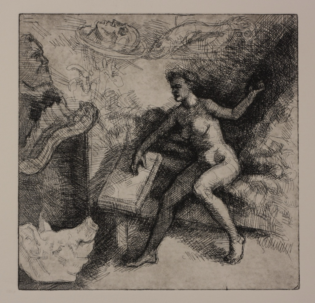 Sibyl; etching, 25 x 25 cm, 2014