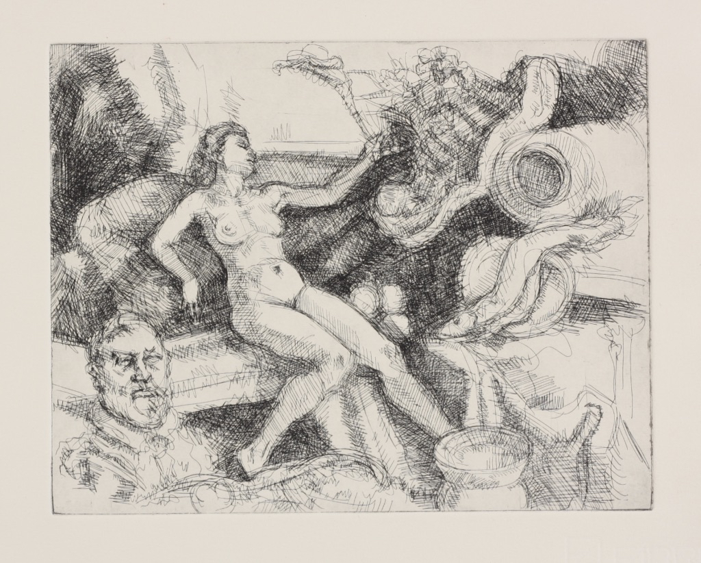 Uncorrupted Head; etching, 19 x 25 cm, 2014