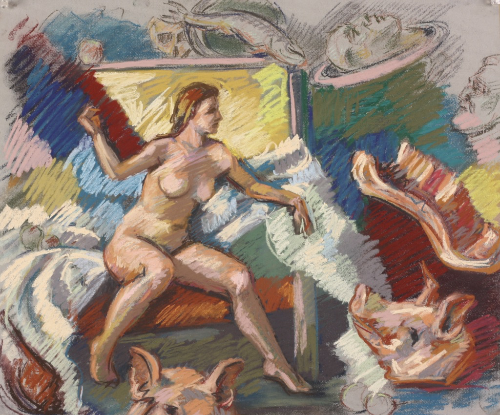 Sibyl; pastel, 50 x 60 cm, 2012