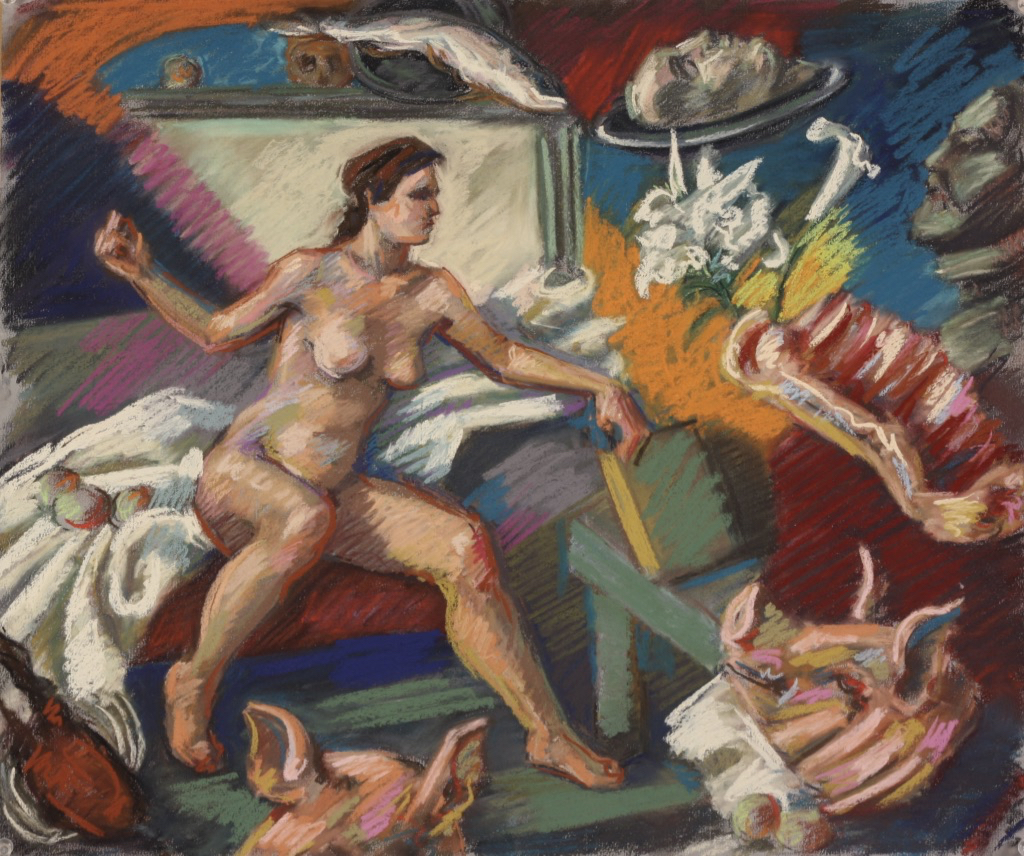 Sibyl; pastel, 50 x 60 cm, 2012