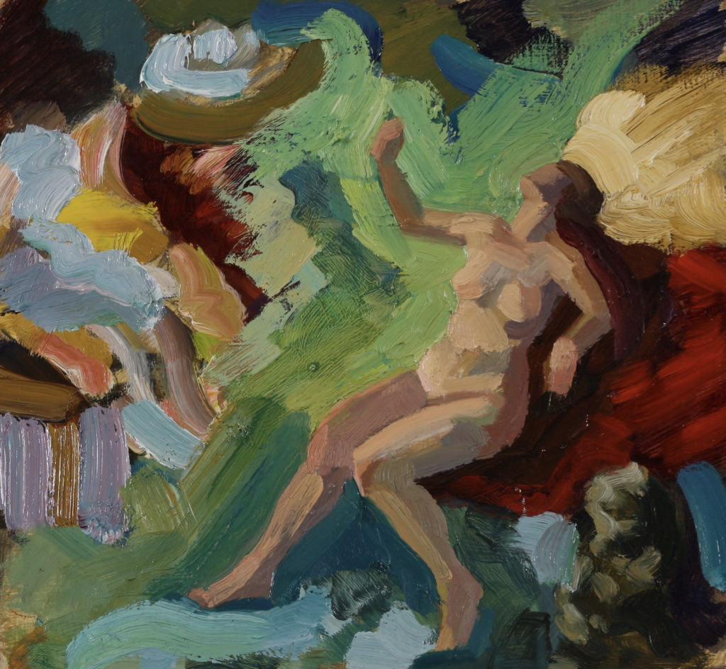 Uncorrupted Head; oil on board, 23 x 25 cm, 2012