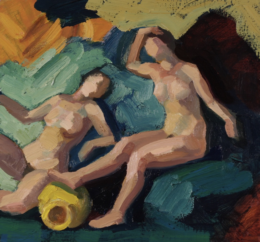 The Thracian Women; oil on board, 23 x 25 cm, 2012